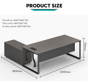 High End Modern Executive Desk for Riyadh Business Leader with Opulent Details Modern Office Furniture - Product Image 1