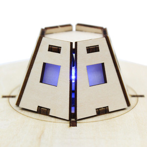 Wooden Flying Saucer <b>Diy</b> Science <b>Kit</b> For Kids Stem Educational Toy Model 7-9 Years Geometric Shape Manual Assembly - Product Image 4