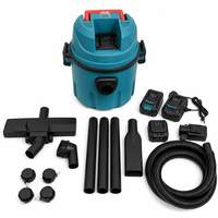 Aspirateur industriel sans fil 21V Lithium-ion 15L humide/sec/souffleur avec moteur sans balais, haute puissance 60kPa, aspirateur à main pour lavage de voitures et usage domestique