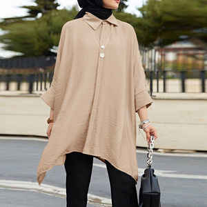 <span class=keywords><strong>Camicia</strong></span> da <span class=keywords><strong>donna</strong></span> musulmana malese S-5XL, <span class=keywords><strong>camicia</strong></span> casual alla moda da <span class=keywords><strong>donna</strong></span> taglie forti, abbigliamento plissettato all'ingrosso - Product Image 5