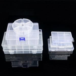 Transparent PP Plastic Storage <b>Box</b> 6 Grid Compartment Rectangular For Jewelry Fishing Gear Electronic Parts Desktop Organizer - Product Image 3