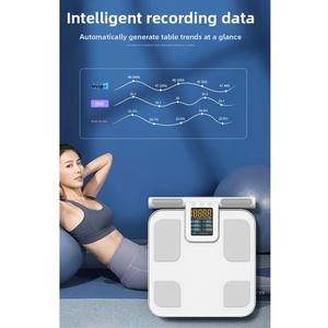 Blue-tooth 8 elettrodi intelligente elettronica per la composizione corporea del bagno <span class=keywords><strong>scala</strong></span> intelligente per il peso corporeo del grasso corporeo - Product Image 5