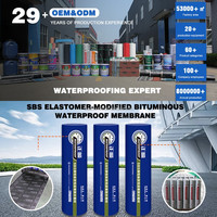 Membrane de toiture en bitume modifié SBS de conception industrielle moderne, imperméabilisation, rouleau, anti-UV, haute résistance, écologique