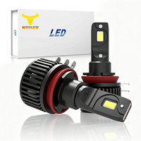 Ampoule LED H15B Super Lumineuse 6500K 35W 12V avec Refroidissement par Ventilateur Silencieux, Branchement Direct, Aucun Modification Requise pour Phare de Voiture
