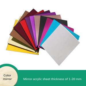 Pelat plastik akrilik <span class=keywords><strong>PMMA</strong></span> multiwarna emas perak pelat/lembar/papan kaca akrilik reflektor tinggi - Product Image 2