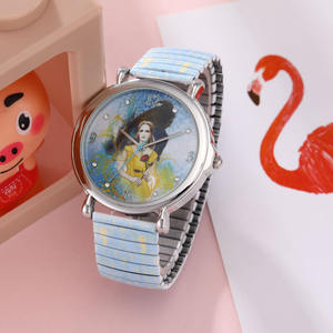 10 años de experiencia de la fábrica de China reloj de plata personalizado impreso de dibujos animados reloj de regalo de Navidad - Product Image 3