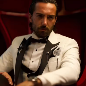 Trajes de Hombre de 3 Piezas con Doble Botonadura para Padrinos de Boda, Regalo para <span class=keywords><strong>Padre</strong></span>, <span class=keywords><strong>Traje</strong></span> de Etiqueta para <span class=keywords><strong>Novio</strong></span> - Product Image 2