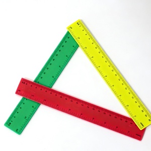 Règle multifonctionnelle créative de papeterie, règle droite en plastique de 30 cm avec règle métrique claire - Product Image 2