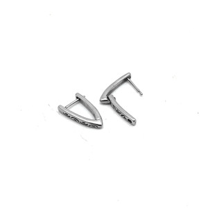 Yunnique Trendy Geometric Triangle Stud Earrings <b>Titanium</b> for <b>Men</b> and Women Fashion Jewelry Guangzhou Origin GZYE-1217 - Product Image 3