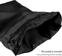 Pochette cadeau en satin de haute qualité avec cordon de serrage Sac à poussière en soie réutilisable pour l'emballage de bijoux et de vêtements