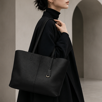 Sac à main en cuir véritable avec poignée supérieure pour femme, sac fourre-tout de luxe souple, sac à bandoulière pour le bureau et le quotidien, design élégant, fabrication sur mesure