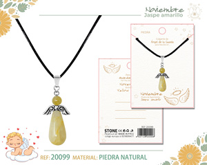 Collar con Colgante de Ángel Guardián de Acero Inoxidable, Elegante, para Colección de Trofeos, Medallas y Placas, con Cadena - Product Image 6