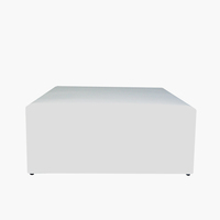 Nouveau blanc carré cube pouf cube pouf avec table