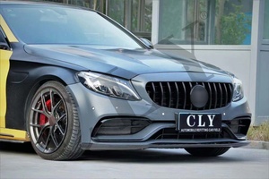 Pare-chocs avant de voiture pour <span class=keywords><strong>Benz</strong></span> <span class=keywords><strong>C</strong></span> Class W205 C205 <span class=keywords><strong>AMG</strong></span> coupé, kit de protection, mise à niveau normale, C63S <span class=keywords><strong>AMG</strong></span> 1:1, 2014 — 2021 - Product Image 5