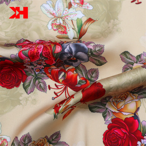 Kahn Silky Satin Hoa in kỹ thuật số 100Polyest lụa satin chất liệu vải cho trang phục - Product Image 5