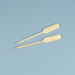 Palillos Desechables Largos de Bambú Natural Verde y Blanco, Mini Palillos para Frutas, para Acampar, Cocinar, Barbacoa, Aperitivos y Comida para Llevar - Product Image 3