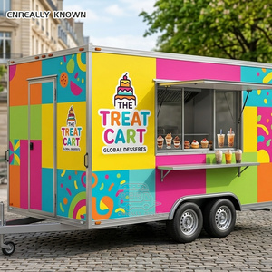 Camion à hamburgers multi-usages entièrement équipé, barbecue, certifié CE, remorque de grillades commerciale - Product Image 1