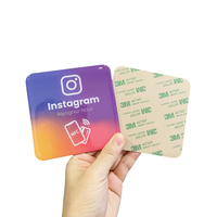 Plaque de signalisation NFC en PVC pour avis Google, impression personnalisée, autocollant pour avis Google, plaque QR Facebook