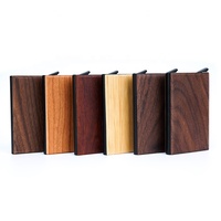 Dompet Kartu Nama, Dompet Ponsel, Dompet Kayu, Tempat Kartu Kredit, Tempat Kartu Koin, Tempat Penyimpanan, Logo Kayu, Custom
