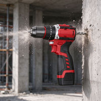 Perceuse-visseuse sans fil 16,8 V à moteur sans balais et mandrin sans clé, 2 vitesses, outil électrique très vendu pour la réparation domestique et les travaux de bricolage