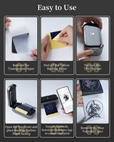 Imprimante de Pochoirs de Tatouage Phomemo TP31, Mini Imprimante de Tatouage avec 30 Feuilles de Papier de Transfert Bluetooth pour Débutants en Tatouage