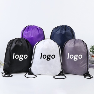 Custom Sublimation Waterproof Drawstring Backpack Outdoor Sport Gym Bag Lightweight Nylon Polyester String Bag