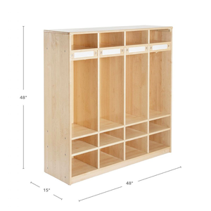 Scuola materna in legno appeso borse e vestiti per armadio in età prescolare mobili per asilo nido <span class=keywords><strong>Montessori</strong></span> scaffali per bambini - Product Image 2