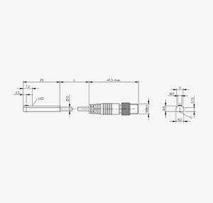 Capteur magnétique cylindrique BALLUFF BMF0072 BMF 307K-PS-C-2-SA2-S49-00,3 PNP Ouvert pour équipement d'automatisation pneumatique - Vente en gros - Product Image 2