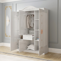 Offre Spéciale 2000 mm garde-robe en bois pour enfants, armoire de rangement pour vêtements, almiroah simple, 500 mm de profondeur, chambre à coucher, armoire blanche