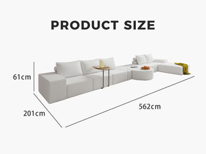 Sofá Seccional Convertible en Forma de U de Espuma de Alta Resiliencia, Paquete al Vacío, Sofá Cama para Espacios Pequeños, Ideal para Áreas de Espera - Product Image 5