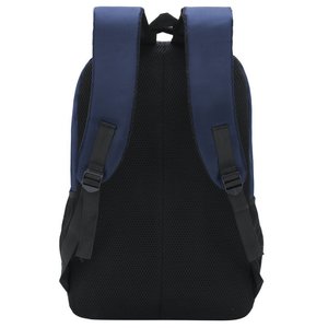 Large Capacity 16 Inch Business Laptop <b>Backpack</b> For Men Travel College Students Blue Solid Color Detachable Straps - Product Image 1