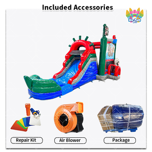 Château gonflable pirate avec toboggan, nouvelle arrivée, <span class=keywords><strong>pour</strong></span> activités <span class=keywords><strong>de</strong></span> plein air, <span class=keywords><strong>location</strong></span> <span class=keywords><strong>pour</strong></span> fêtes d'enfants - Product Image 3