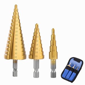 Broca de Ranura Recta Lisa de 4-12/4-20/4-32 mm, Broca de Acero de Alta Velocidad con Vástago Hexagonal para Perforar Madera, Longitud <span class=keywords><strong>Total</strong></span> de 125-205 mm - Product Image 1