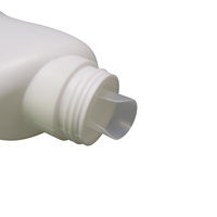 Bouteilles vides en plastique PP de 50 mm de qualité alimentaire avec bouchon à vis côtelé anti-fuite pour détergent et eau de Javel