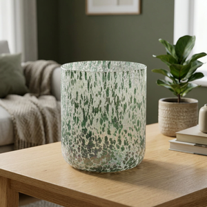 Pot à bougie en verre fait main à imprimé léopard, rond, porte-bougie aromatique, résistant à la chaleur, décoration d'intérieur - Product Image 3
