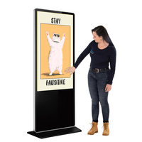 Logiciel de gestion à distance pour ascenseurs et magasins de détail, écran publicitaire LCD Android 49, 55, 65 pouces, kiosque sur pied, signalisation numérique