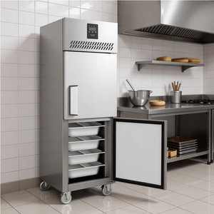 Refrigerador y Congelador Vertical Comercial de Acero Inoxidable, Proveedor de Equipos de Cocina para Hoteles, Restaurantes y Servicios de Catering GGN0.6F-1M - Product Image 4