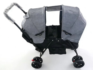 Cochecito Doble de Lujo Multifuncional y Compacto para Bebés, Plegable, para Uso en Exteriores y Dormitorios - Product Image 3