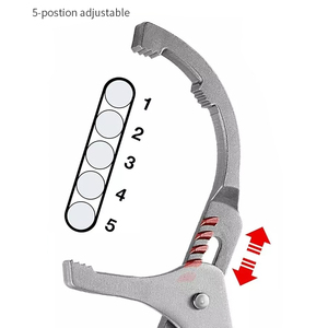 Jeu de clés à filtre à huile métriques de 9 pouces et 12 pouces, pinces réglables pour le retrait des filtres à huile, outils pour les filtres de moteur, voitures et camions A12105 - Product Image 2