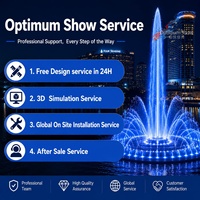 Soluciones Totales, Diseño Personalizado Gratuito, Fuentes de Agua Danzantes Interiores Grandes de Acero Inoxidable con Luces RGB DMX 512