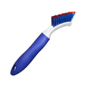 Brosse multifonctionnelle en plastique de 9 pouces pour <span class=keywords><strong>carrelage</strong></span> et joint, brosse de nettoyage de sol avec poils flexibles en PET - Product Image 2