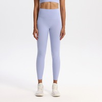 Leggings de Yoga para Mujer, Ultra Suaves, Nuevos, 75% Nailon, 25% Elastano, Sin Costura Delantera, Cintura Cruzada en V, Transpirables, Tejidos