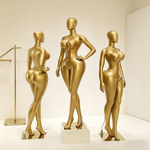 Nueva Figura de Exhibición de Cuerpo Completo de FRP para Mujer, Talla Extra Grande, con Cintura Delgada, Pecho Grande y Glúteos Grandes, en Pose de Pie con Cabeza, para Escaparate - Product Image 3