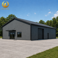 Kit de construction de bâtiment de garage, d'entrepôt ou d'atelier en structure métallique durable, résistant aux intempéries, avec portique métallique