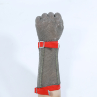 Gants résistants aux coupures en fil d'acier inoxydable respirant pour le travail de boucher longue durée