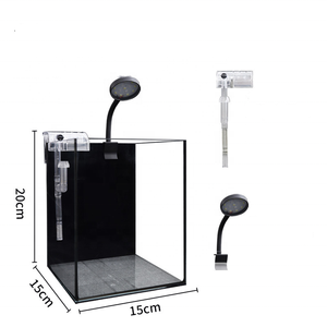 モダンなクリスタルクリア透明シームレスアクリル水槽（小型魚・エビ用）、アクリル製水槽 - Product Image 3