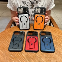 Coque de protection antichoc avec béquille et support d'objectif pour iPhone 18, 17, 16 Pro Max, 18 Pro, avec boîte