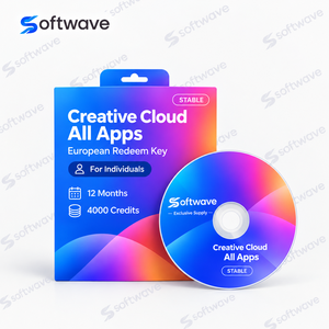 Suministro exclusivo de Softwave: Licencia digital original de Creative Cloud All Apps por un año con herramientas gráficas e IA - Product Image 1