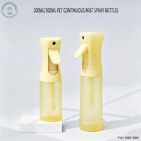 Bouteille pulvérisateur en PET OEM ODM 200ml 300ml 500ml à pulvérisation continue, couleur personnalisée, pulvérisation fine en 8-10 secondes pour le nettoyage et les soins personnels