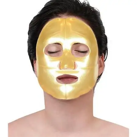 Maschera al collagene oro puro oro 24K maschera viso collagene oro Anti invecchiamento maschera di cristallo oro collagene